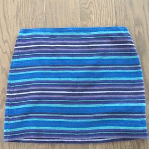 Striped Gap Twill Skirt